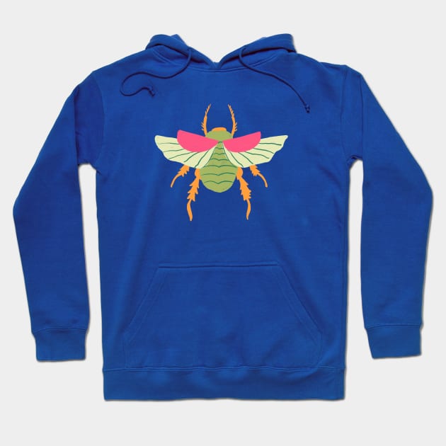 Flying Beetle Hoodie by latheandquill